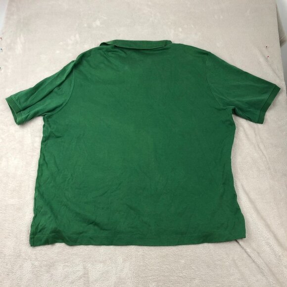 Lands End Mens Polo Shirt Size XXL Green Classic Casual Pullover Short Sleeve - Picture 9 of 9